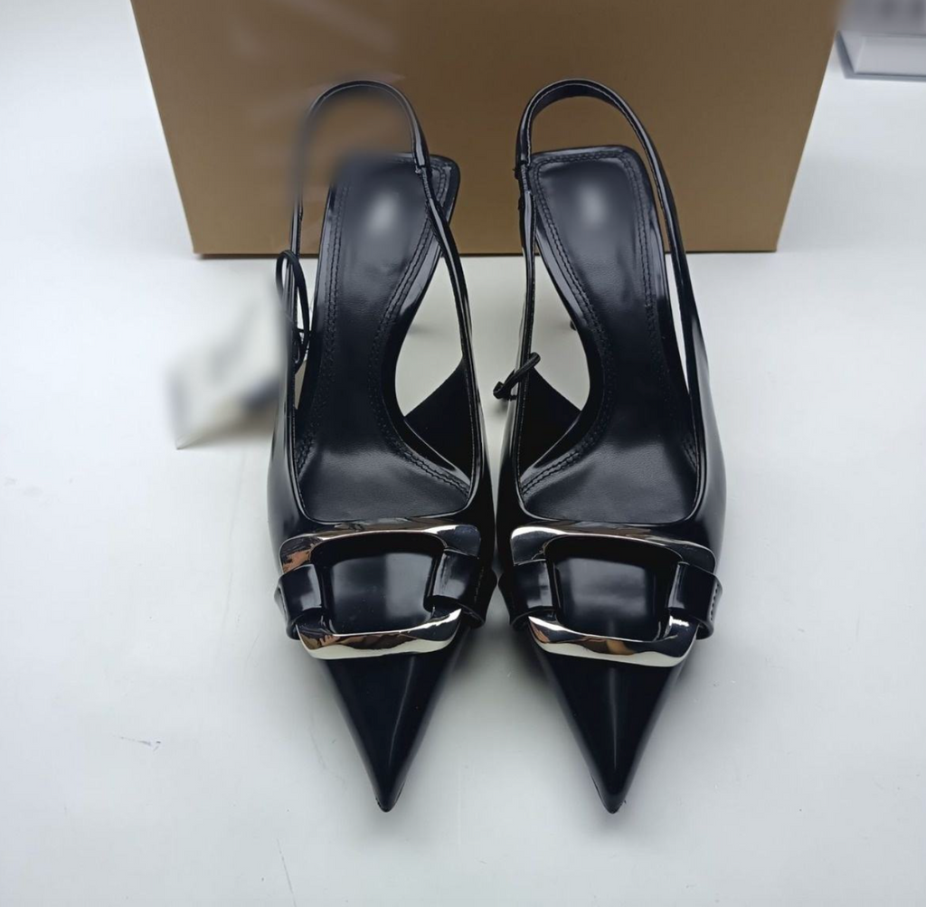 Pointed-Toe Skinny Heels